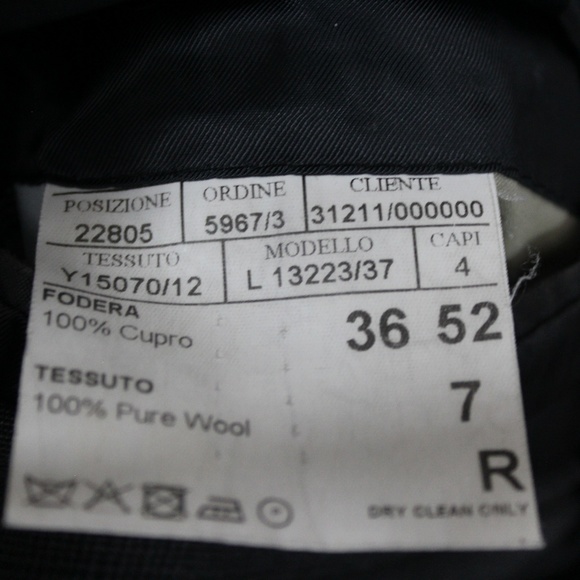 CANALI Made In Italy Water Resistant Suit 36R B237 - Picture 7 of 8